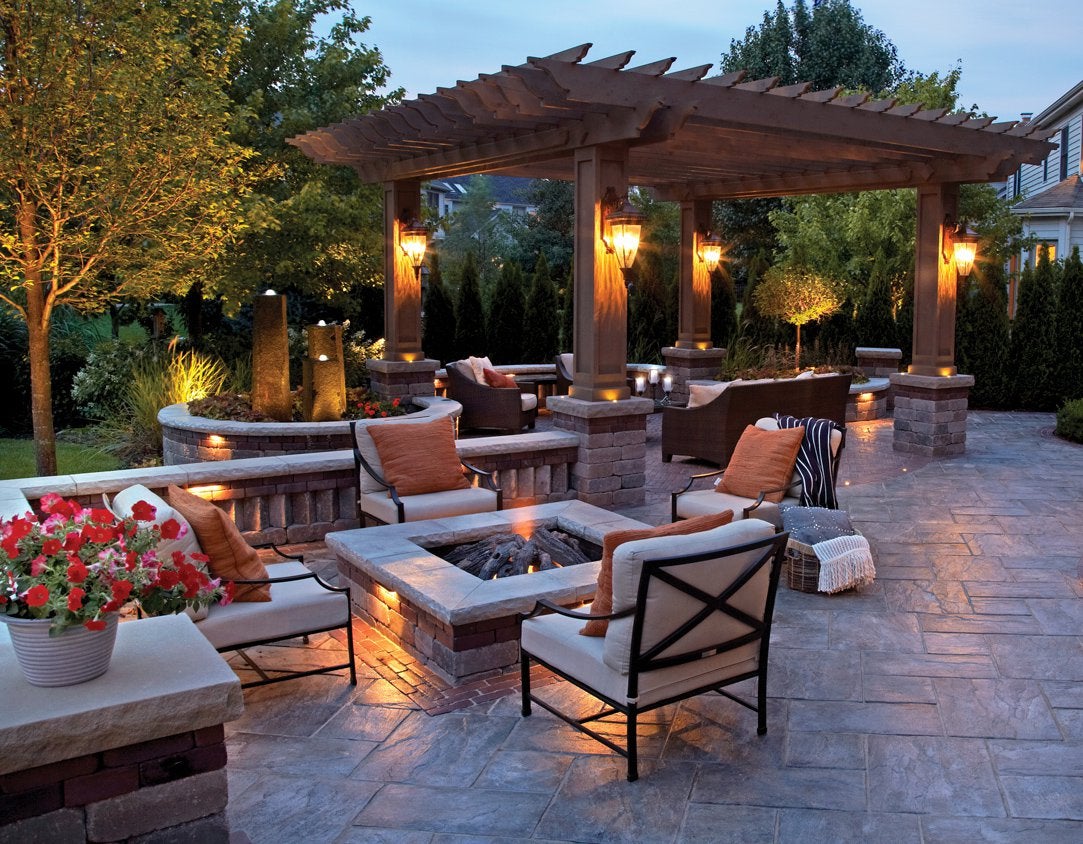 can you have a fire pit under a covered patio