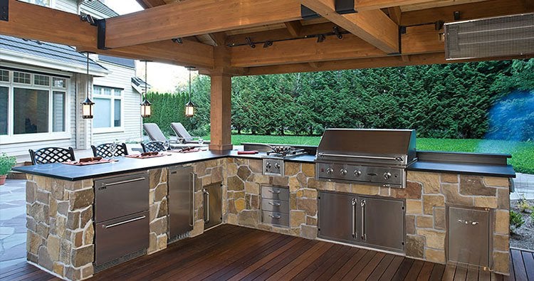 Outdoor Kitchens  Outdoor kitchen island, Outdoor kitchen